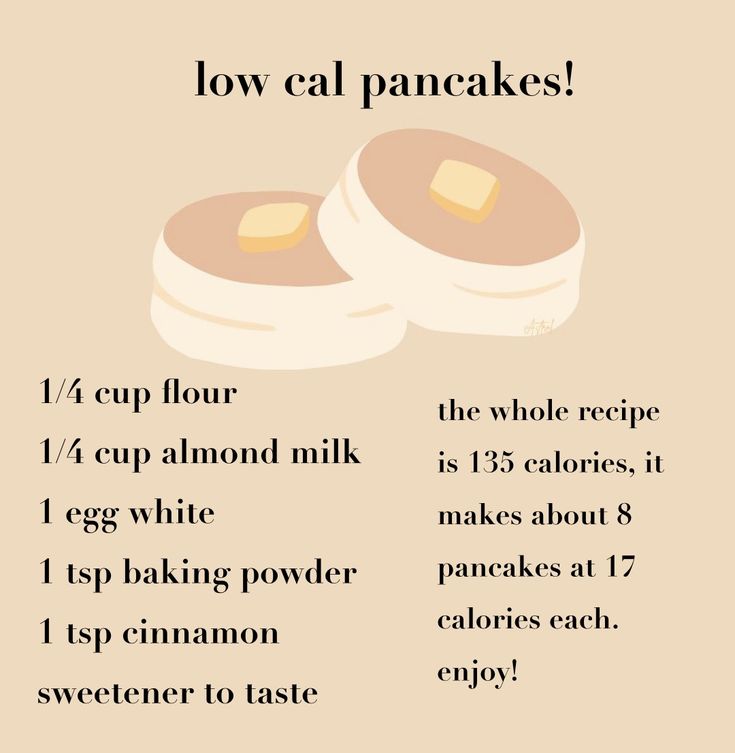 an image of pancakes with instructions for how to make them