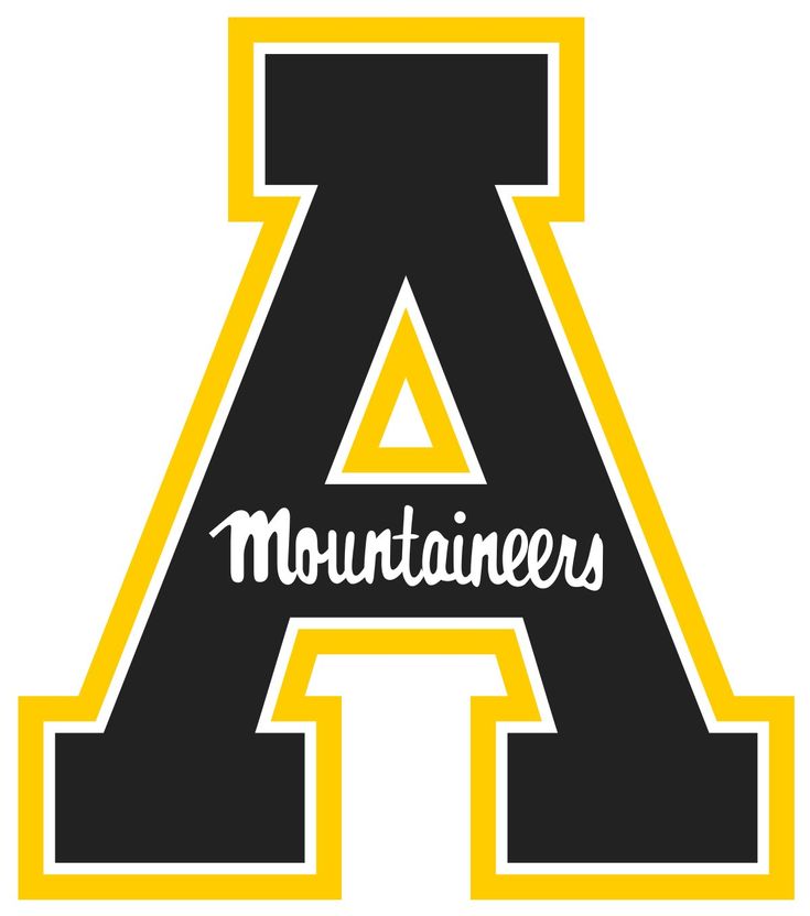 the mountaineers logo is shown in black and yellow