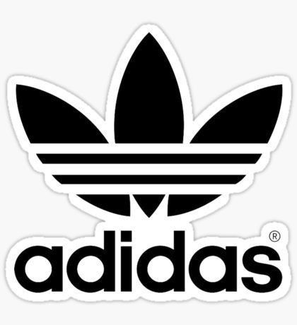 the adidas logo sticker