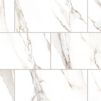 a white marble tile wall that looks like it has been painted in different colors