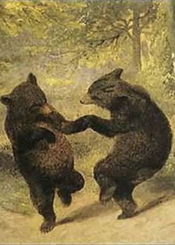 Picnic Company, Picnic Summer, Bear Picnic, Bear Paintings, Company Picnic, Teddy Bear Picnic, Dancing Bears, Framed Oil Painting, Bear Art