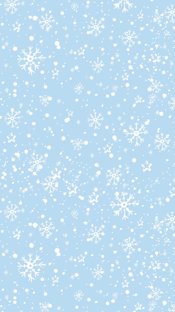 a blue background with white snowflakes on it