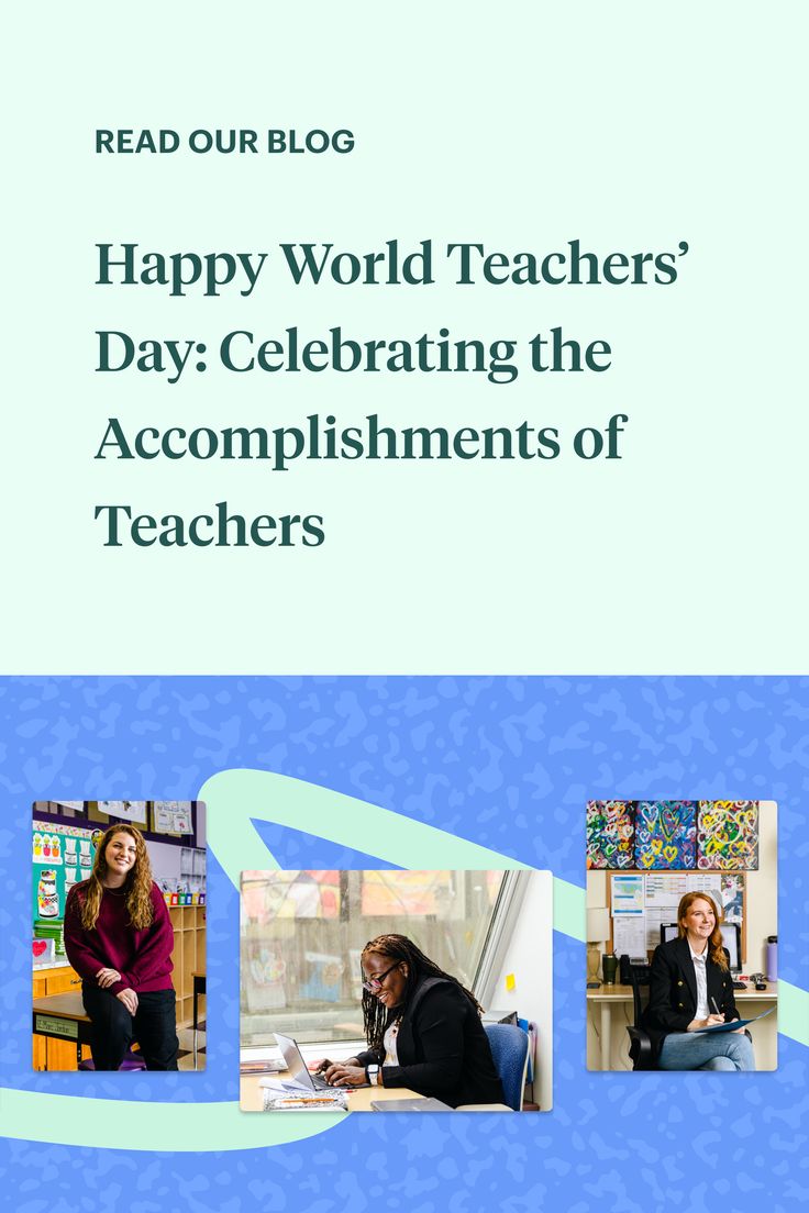 the cover of happy world teachers'day celebrating the accomplishments of teachers