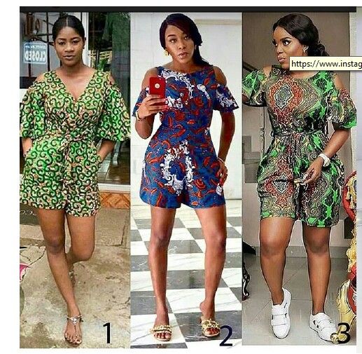 Trending Ankara Styles, Short Jumpsuits For Women, Yakoema Fashion, Ankara Styles For Ladies, African Print Jumpsuit, Ankara Jumpsuit, Kitenge Fashion, Ankara Dress Designs, Ankara Short