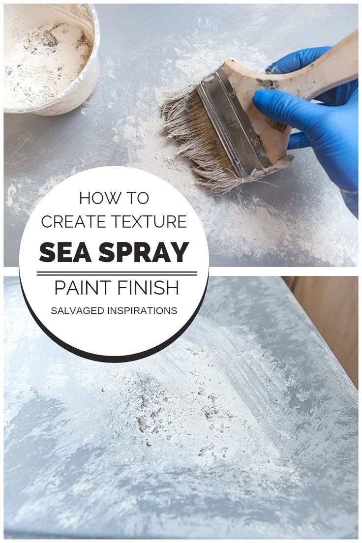 how to create texture sea spray paint finish