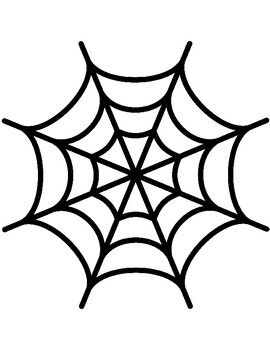 a black and white drawing of a spider web