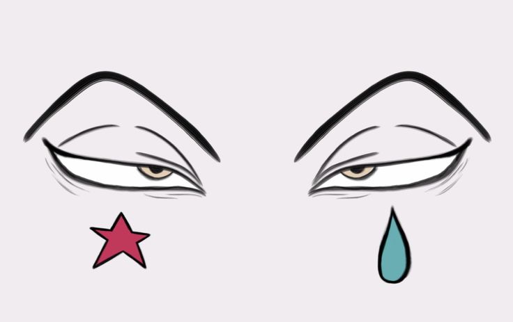 an image of the eyes with tears and stars on them