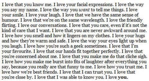 a letter written to someone in love with the words i love you and what they mean