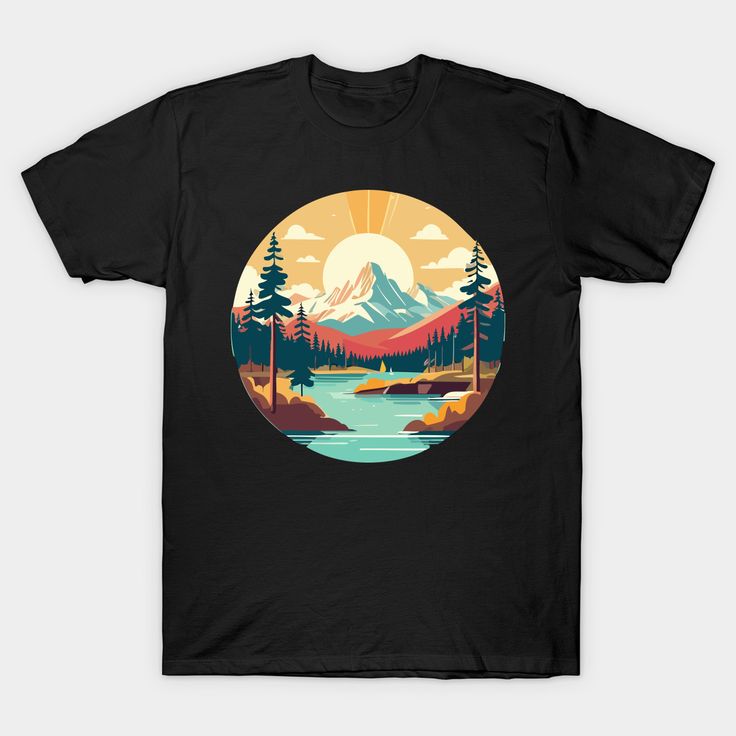 a retro national parks graphic design, logos and scenes from Yosemite, Yellowstone, etc. For hikers -- Choose from our vast selection of Crewneck and V-Neck T-Shirts to match with your favorite design to make the perfect graphic T-Shirt. Pick your favorite: Classic, Boxy, Tri-Blend, V-Neck, or Premium. Customize your color! For men and women. North America, V Neck T Shirt, Shirt Style, Graphic Tshirt, National Parks, Graphic Design, T Shirt, Color, Design