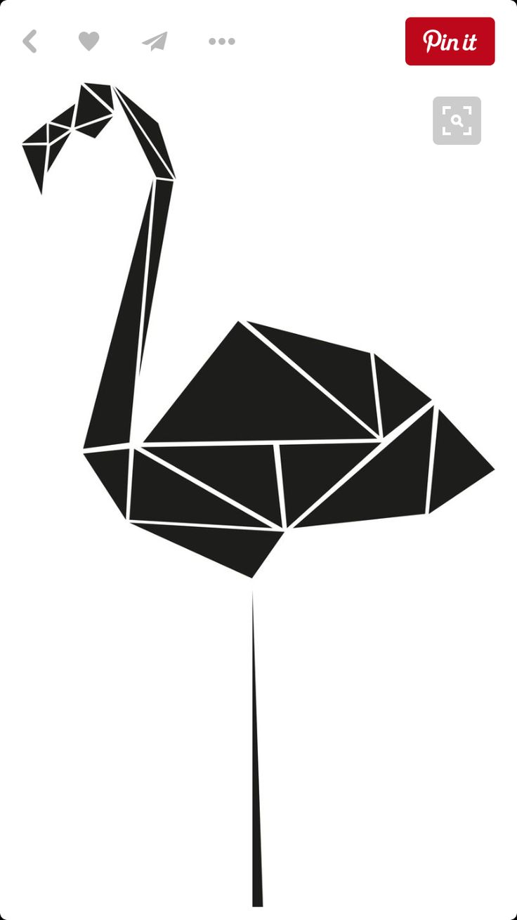 a black and white image of a bird made out of geometric shapes on a white background