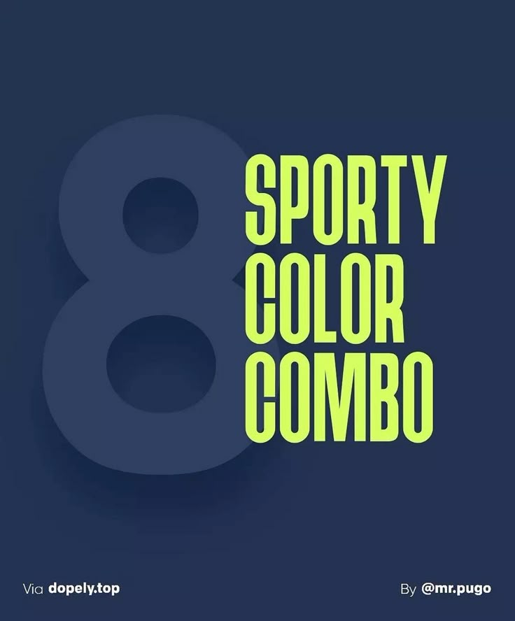 the 8 sporty color combo logo is shown in green and blue, with an eight on