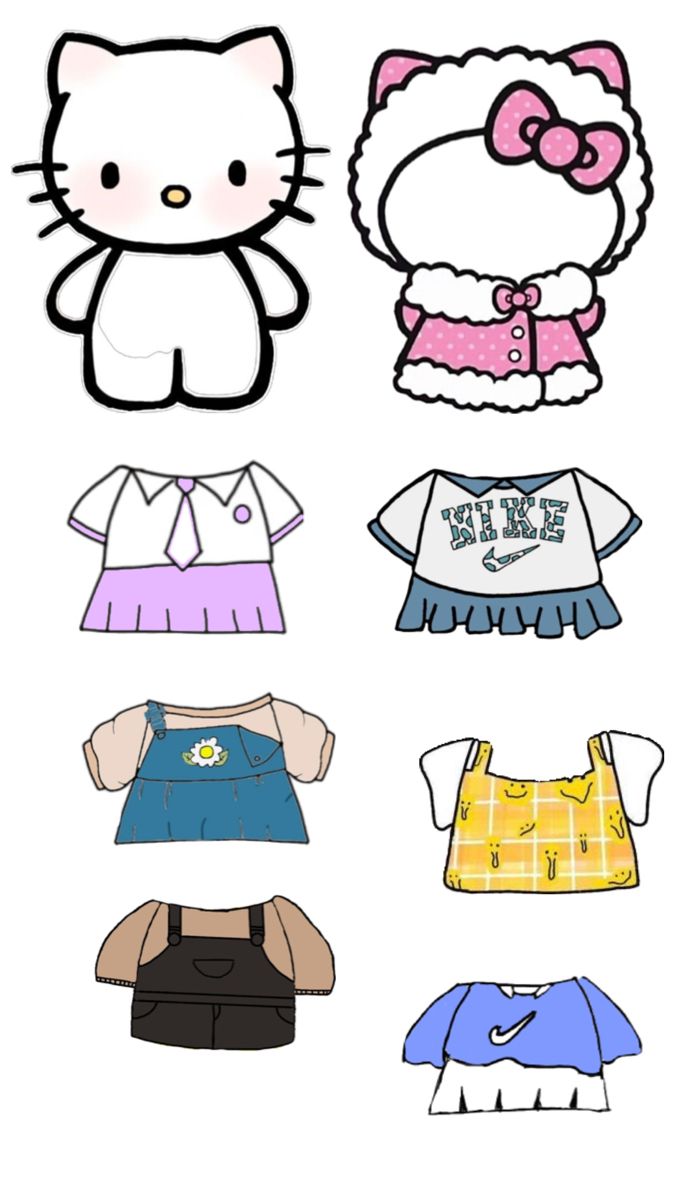 Paper duck Hello Kitty Paper Dolls, Hello Kitty Paper, Paper Dolls, Hello Kitty, Kitty, Dolls