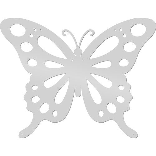 a white butterfly cutout on a white background