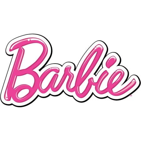 the word barbie written in pink ink