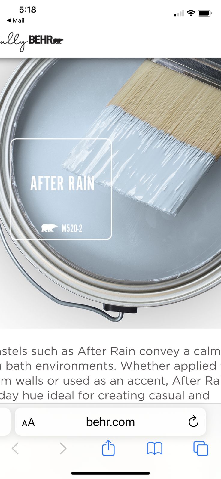 a can of paint with the words after rain on it and an image of a brush