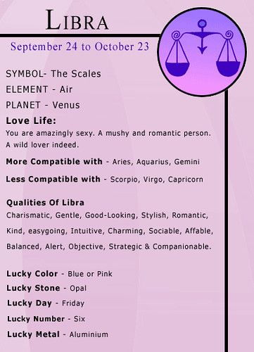 the libra zodiac sign is shown in purple