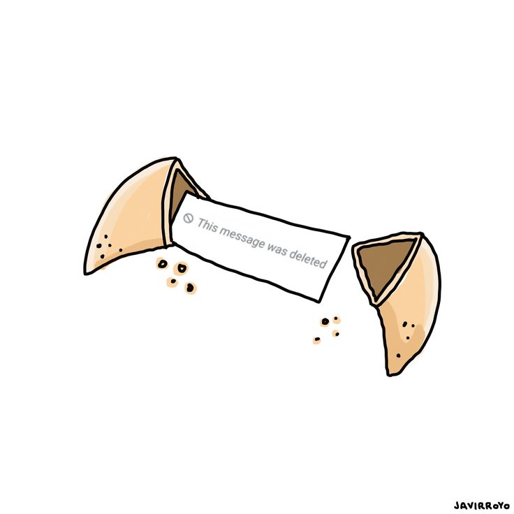 an illustration of a paper bag with some food coming out of it that says, this message was delivered