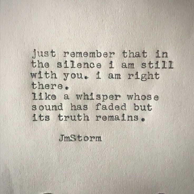 an old typewriter with the words just remember that in the science i am still with you, i am right there