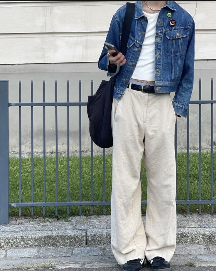 Fits For Guys, Classy Outfits Men, Denim Jacket Outfit, Street Fashion Men Streetwear, Guys Clothing Styles, Mens Outfit Inspiration, Mens Fashion Streetwear, Jacket Outfit, Cool Outfits For Men