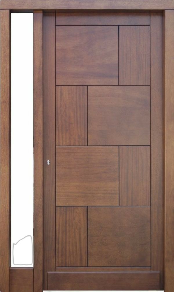 Flush Door Design Modern Bedroom, Modern Front Door Ideas Entrance, Modern Wooden Doors Bedrooms, Bedroom Door Design Wooden, Wooden Doors Interior Modern, Veneer Door Design, Flush Doors Design Modern, Latest Door Designs, Pintu Interior