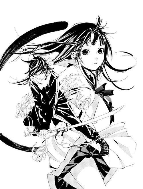 Noragami Manga, Yato And Hiyori, Yato Noragami, Noragami Anime, Manga Drawing Tutorials, Manga Anime One Piece, Noragami, The Darkness, Manga Illustration