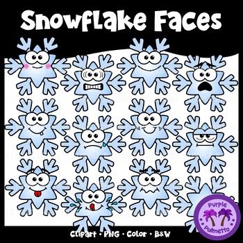 the snowflake faces activity is shown in blue and white, with black background