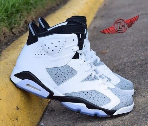 White cement custom 6's Retro 6, Jordan Shoes Girls, Shoes Sneakers Jordans, Fresh Shoes, Nike Free Shoes, Hype Shoes, Nike Shoes Outlet, Jordan 6, Air Jordan Shoes