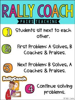 a poster with instructions on how to play the game rally coach for kids and adults