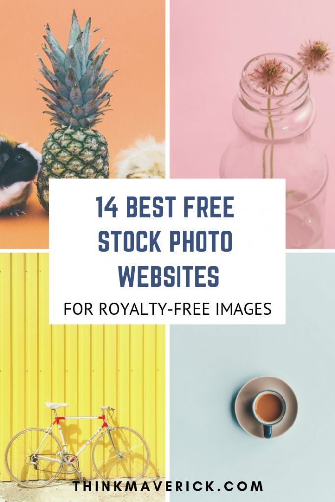 four pictures with the words, best free stock photo website for royalty - free images