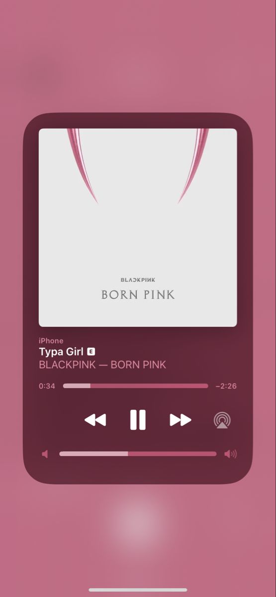 an mp3 player with the words born pink on it