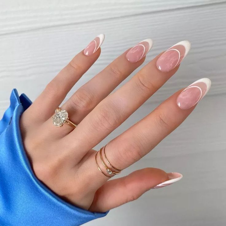 Natural Nail Designs, Nagel Tips, Simple Acrylic Nails, Classy Acrylic Nails, Nails White, Almond Acrylic Nails, Nail Swag, Acrylic Nails Coffin Short, Nails 2024