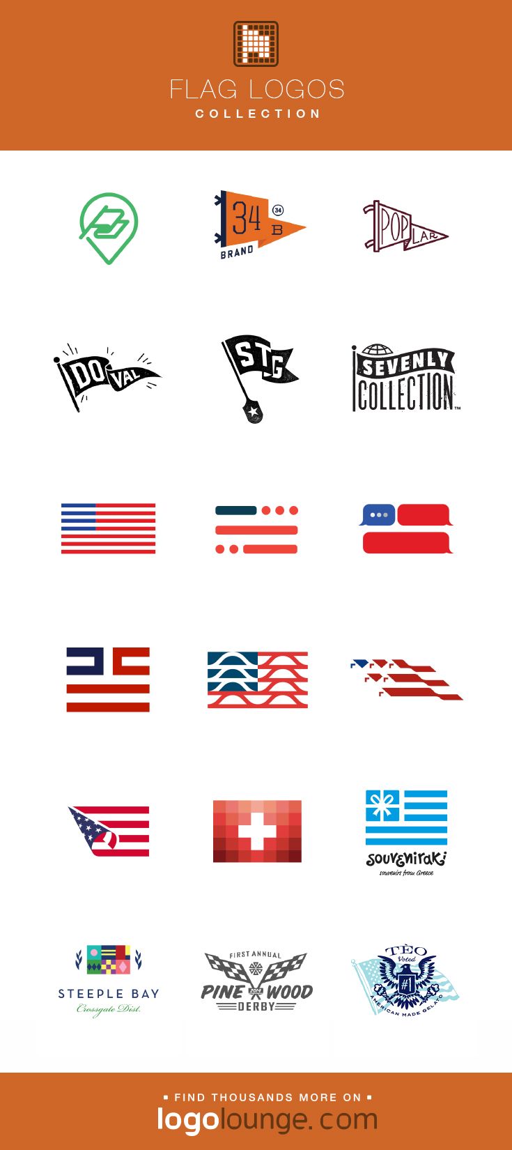 the logos and emblems for various countries are shown in this graphic style, with different colors