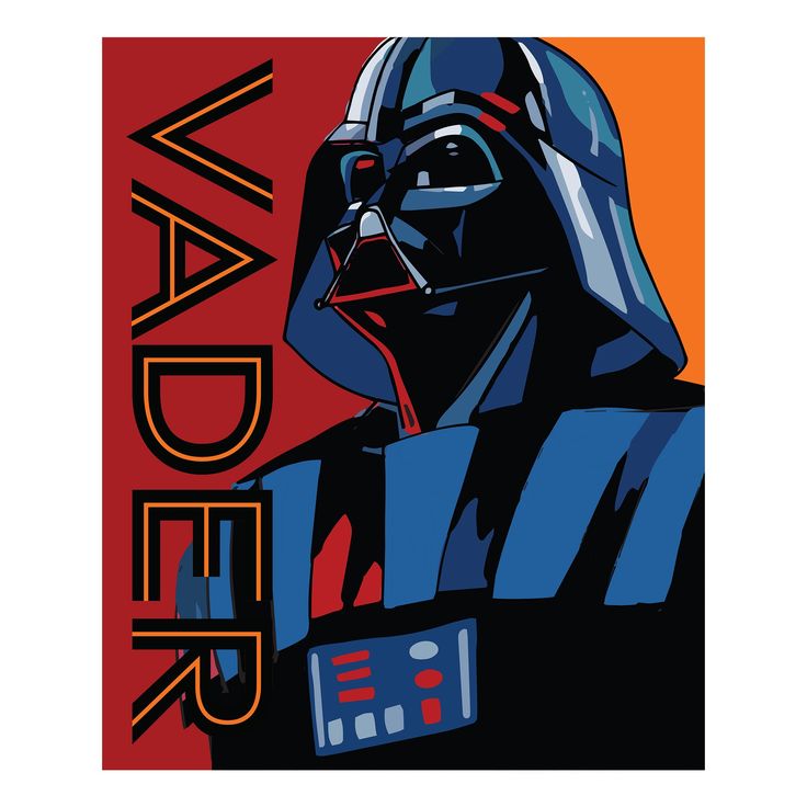 a star wars poster with darth vader on it