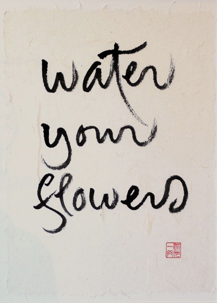 the words water your slave written in black ink on a white paper with red writing