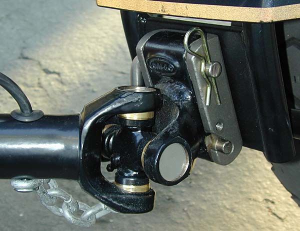 a close up view of the front end of a bike with two locks on it