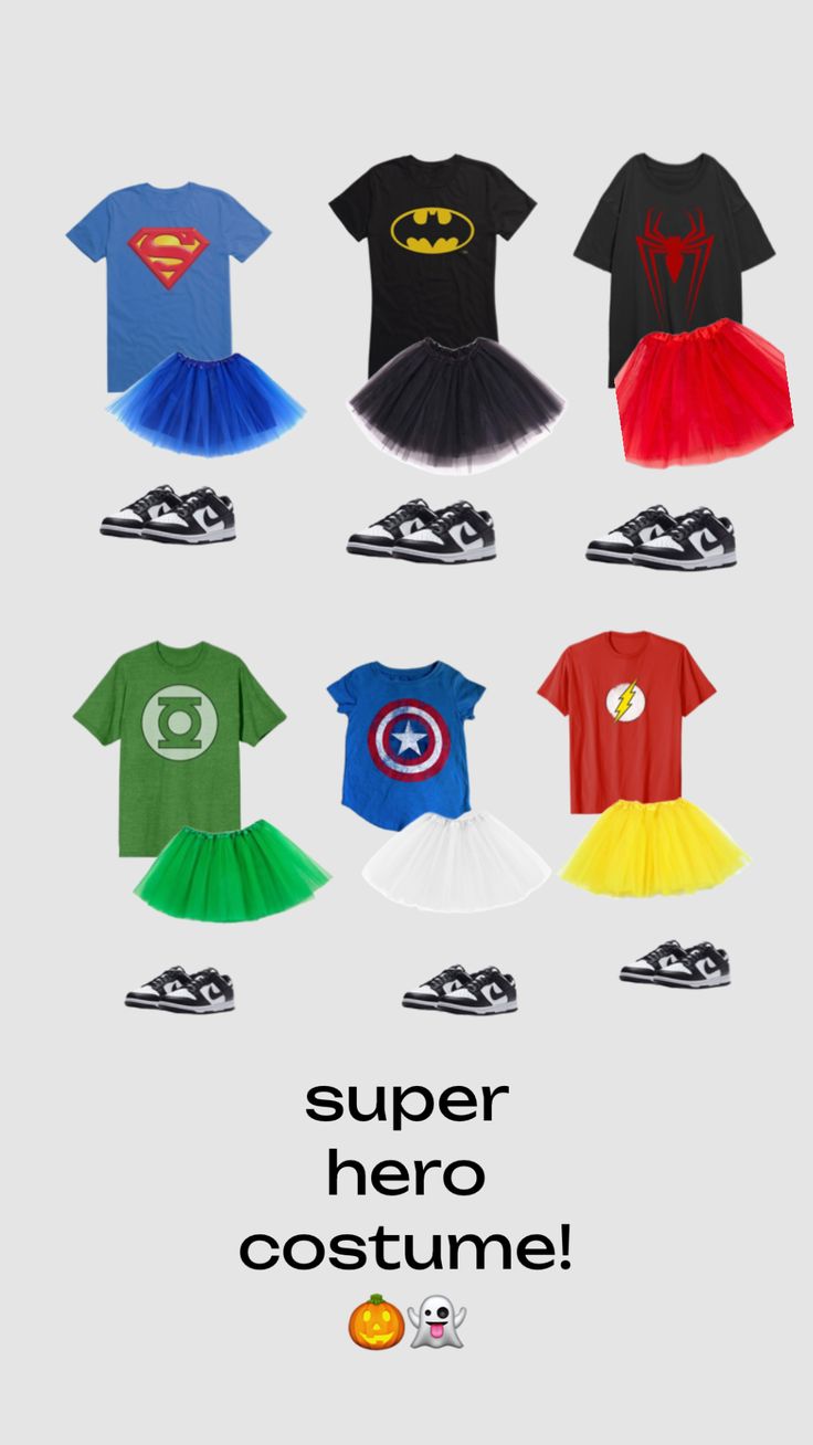 an advertisement for children's clothing featuring superheros