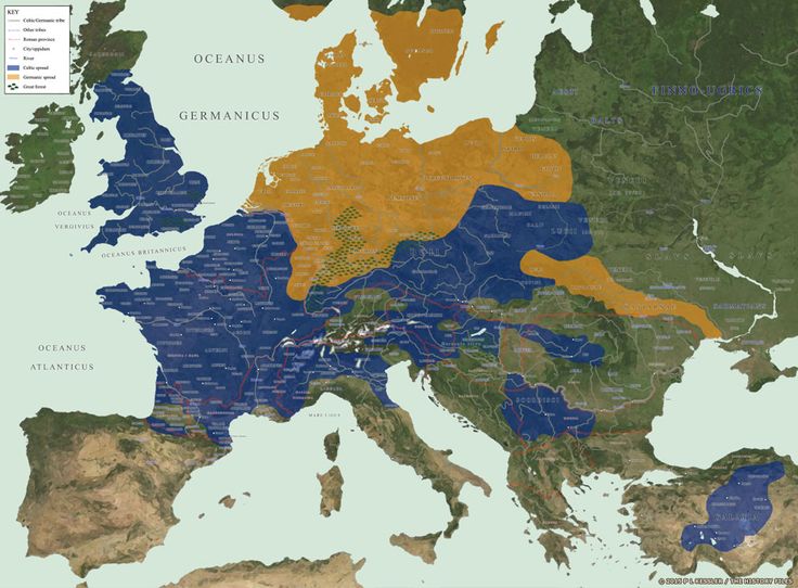 a map of europe with different colored areas