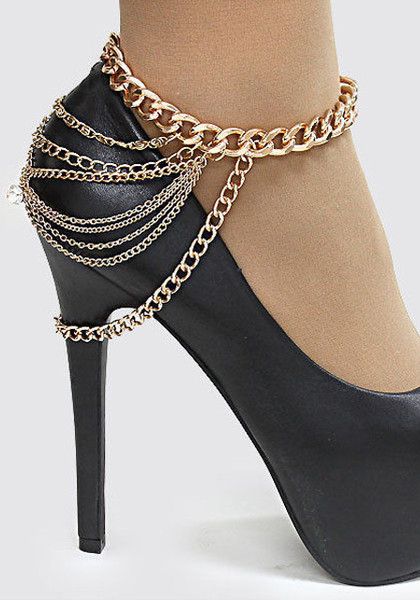 Jóias Body Chains, قلادات متدل�ية, Ankle Jewelry, Jewelry Advice, Body Chains, Jewelry Lookbook, Foot Jewelry, Chain Anklet, Body Chain Jewelry