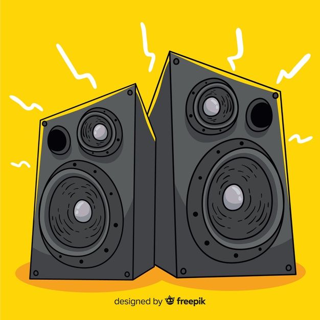 two speakers are shown on a yellow background