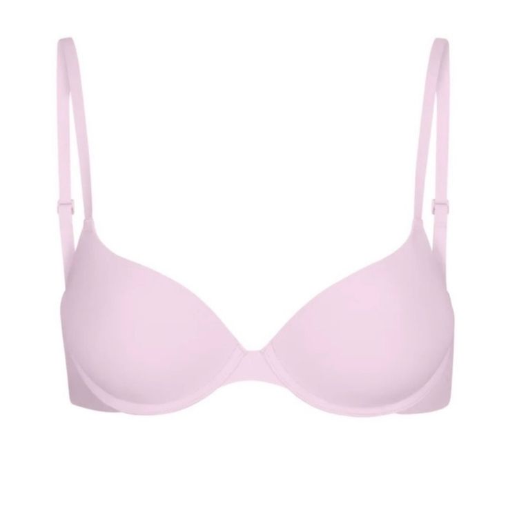 Skims Fits Everybody T-Shirt Demi Bra Nwt The T-Shirt Bra That Started It All. This Classic Foundation With Demi Coverage Has 360-Stretch Technology For A Custom-Made Fit Even When You’re Between Sizes. Made Of Our Signature Buttery-Soft Fabric With A Second-Skin Feel That Makes You Forget You’re Wearing A Bra. Offers Unparalleled Support With Its Lightly Lined Cups And Flexible Underwire That Doesn’t Dig. Features Adjustable Straps And A Hook And Eye Closure In The Back. Fits True To Your Skims Light Pink Bras, Uniqlo Bags, Minimiser Bra, Innovative Technology, Innovative Fashion, Demi Bra, Pink Logo, Walker Boots, T Shirt Bra