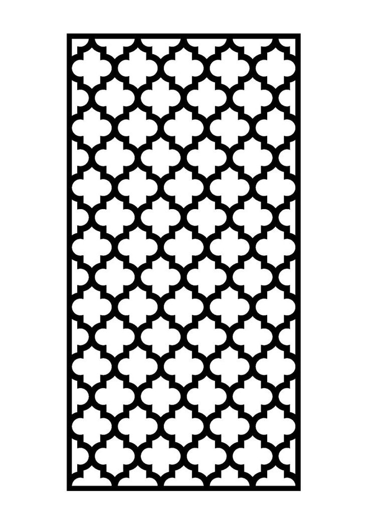 a black and white pattern on a sheet of paper