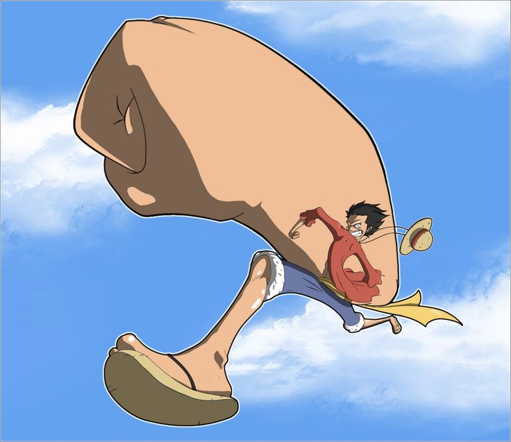 an animated image of a man riding on the back of a giant object in the sky