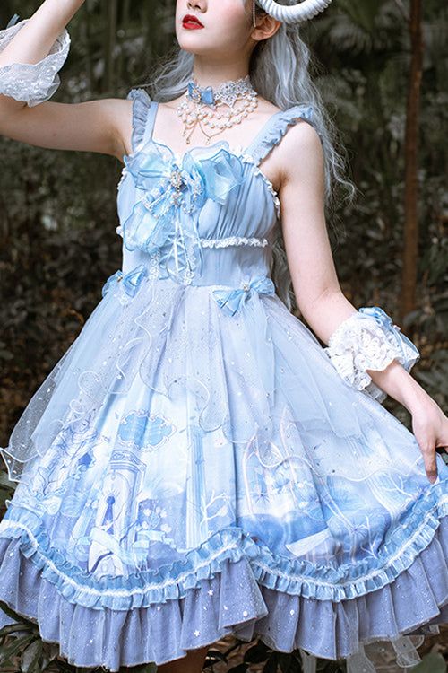 SKU: LIN01437 Fabric: Cotton Polyester Style types: Sweet Lolita Season: Spring, Summer, Autumn, Winter Notice: This item contains dress + bow + bracelet * 2 + necklace! Any of the accessory is not included. Size(IN) Bust Waist Hip Dress Length S 32.28-33.07 24.80-25.59 35.43-36.22 38.19 M 33.46-34.25 25.98-26.77 36.61-37.40 39.37 L 34.65-35.43 27.17-27.95 37.80-38.58 40.55 XL 35.83-36.61 28.35-29.13 38.98-39.76 41.73 2XL 37.01-37.80 29.53-30.31 40.16-40.94 42.91 3XL 38.19-38.98 30.71-31.50 41.34-42.13 44.09 Style Types, Dress Bow, Spring Summer Autumn Winter, Bow Bracelet, Sweet Lolita, Hip Dress, Art Studies, Dress With Bow, Xl Dress