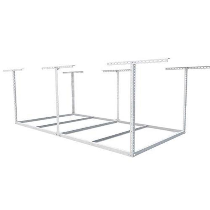 three metal racks are shown against a white background with no one in the room to see them