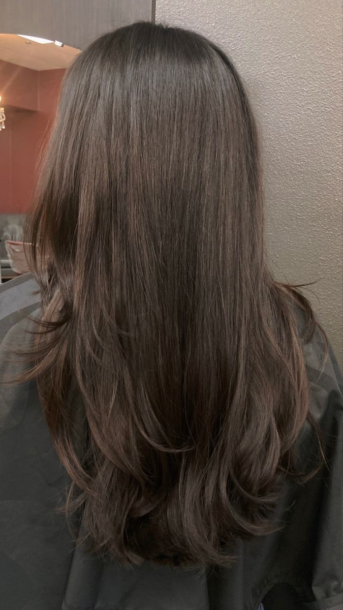 Long Layered haircut Layers Face Framing, Haircut Transformation, Long Layered Haircut, Rambut Brunette, Hair Inspiration Long, Brown Hair Inspo, Hairstyles For Layered Hair, Long Layered Haircuts, Layered Haircut