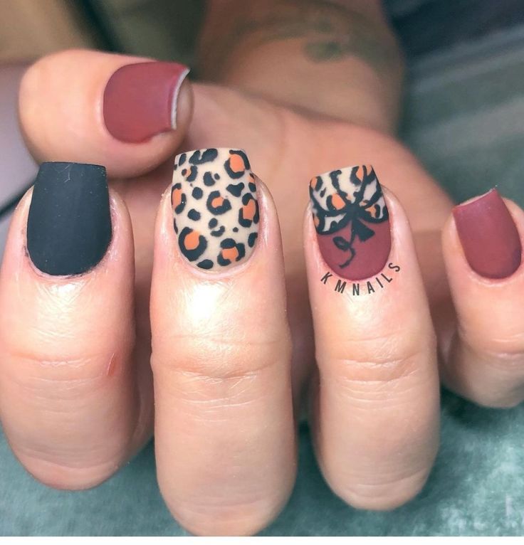 Nails Pumpkin, Rodeo Nails, Cheetah Nail Designs, Cheetah Print Nails, Western Nails, Country Nails, Cheetah Nails, Fall Gel Nails, Pumpkin Nails