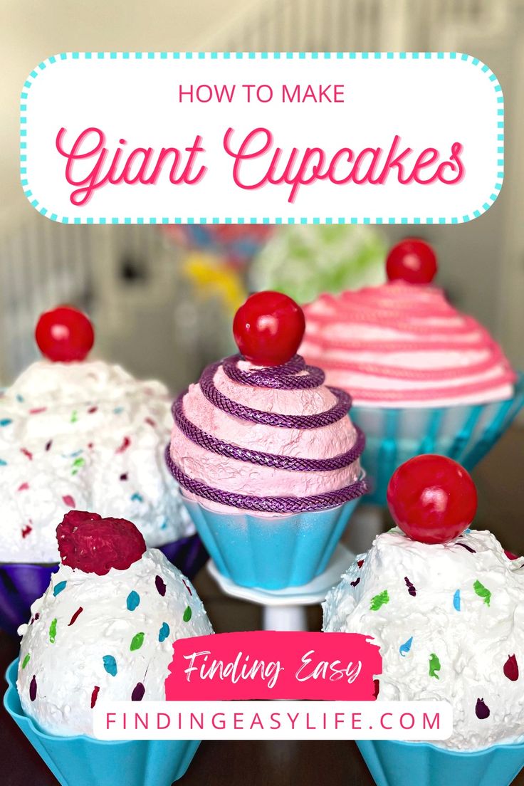 how to make giant cupcakes from finding easy