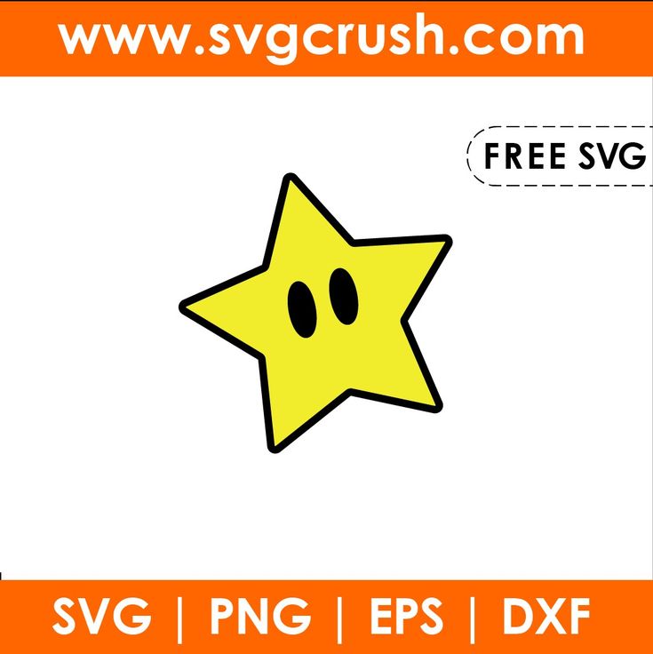 a yellow star with a smiley face on it and the words free svg / png