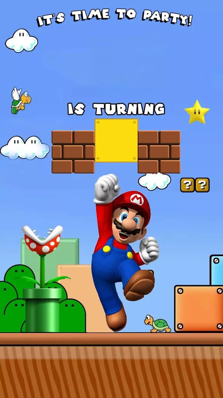 an image of mario running on the nintendo wii