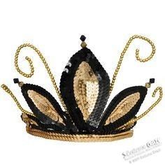 a black and gold crown is shown on a white background